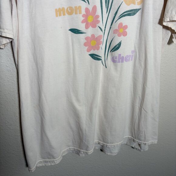 PS LA T-Shirt Women's One Size Graphic Shirt Crew Neck Floral Top Crew - Picture 4 of 7